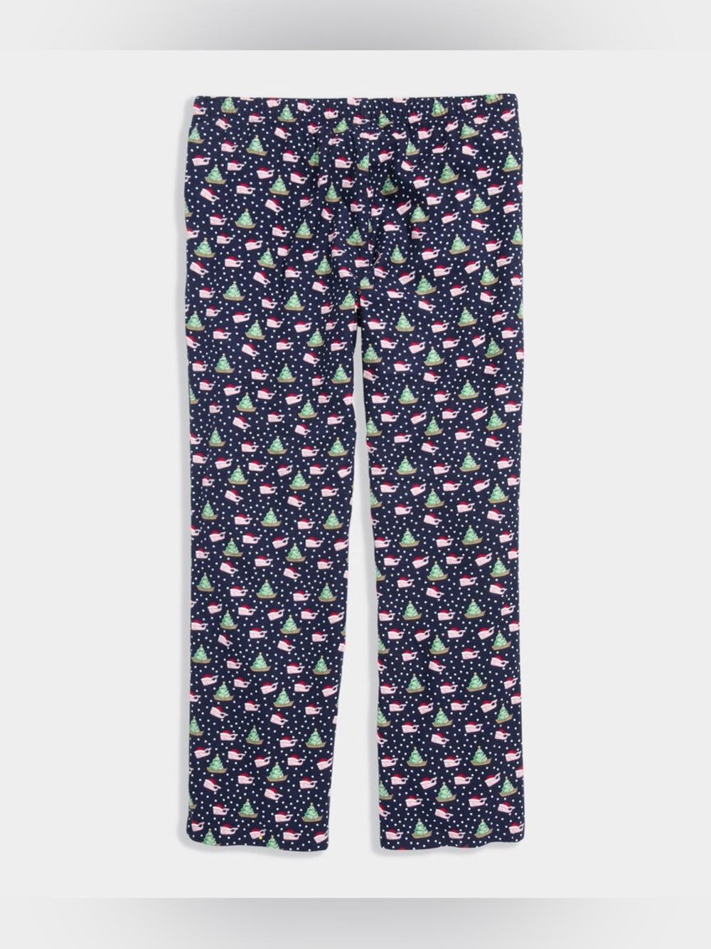 EUC Vineyard Vines Flannel Holiday Santa Whale Lounge Pants size medium